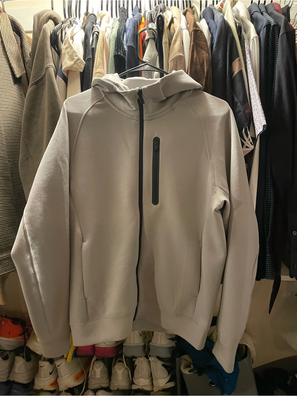 Uniqlo Men's Hooded Zip-Up Sweater Jacket